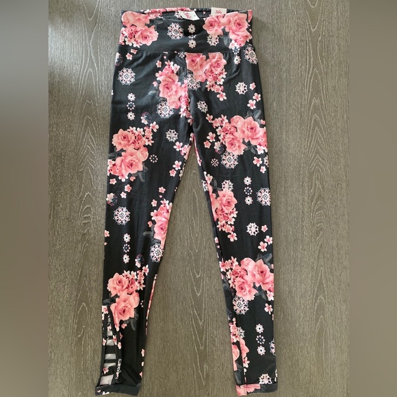 Justice Girls Pink and Gray Leggings, Cat & Jack Leggings, Lot Of Four- Size XL - Picture 1 of 10